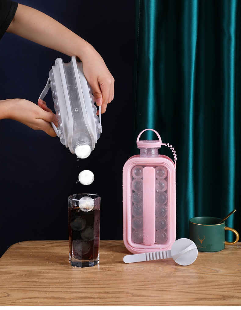 Kettle Ice Ball Maker 2-In-1 Cold Water Bottle - Techno Temple
