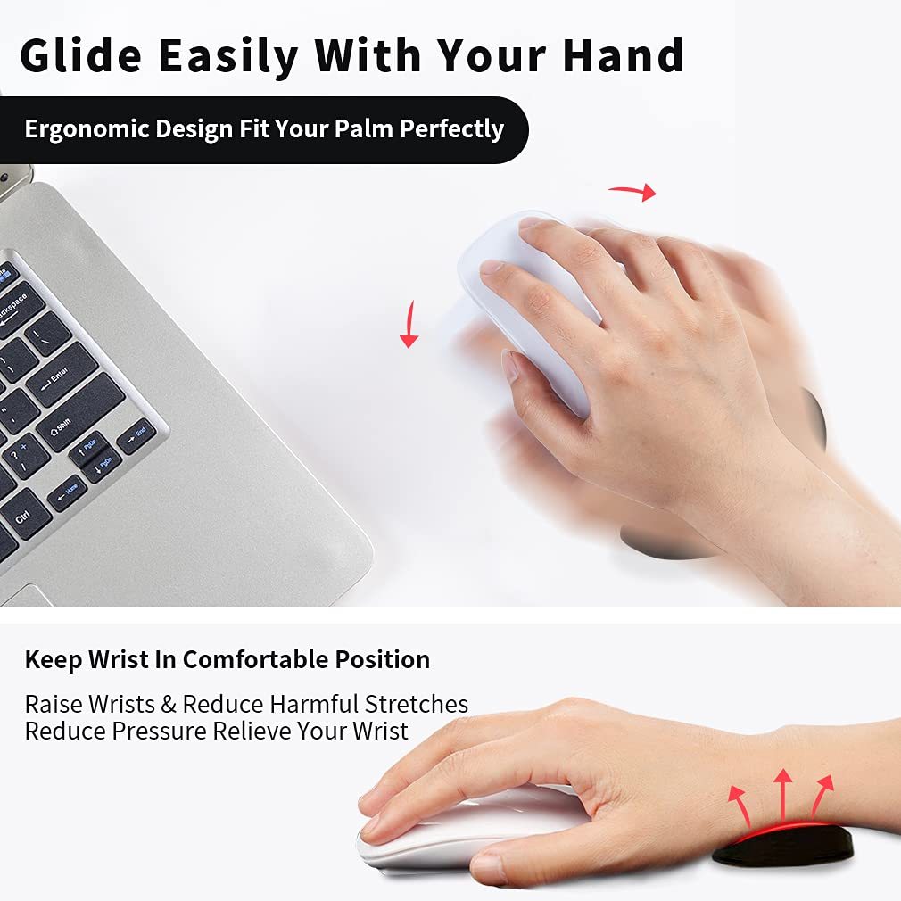 Ergonomic Mouse Wrist Rest Mouse Pads Silicon Gel - Techno Temple